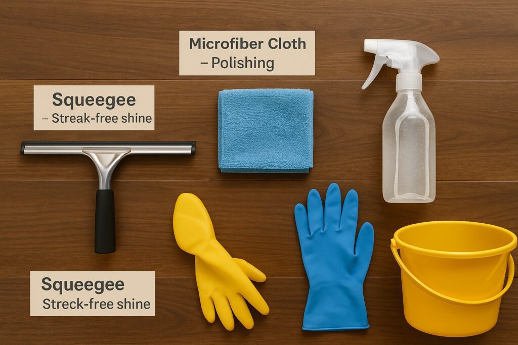 crystal clear window cleaner -daylight