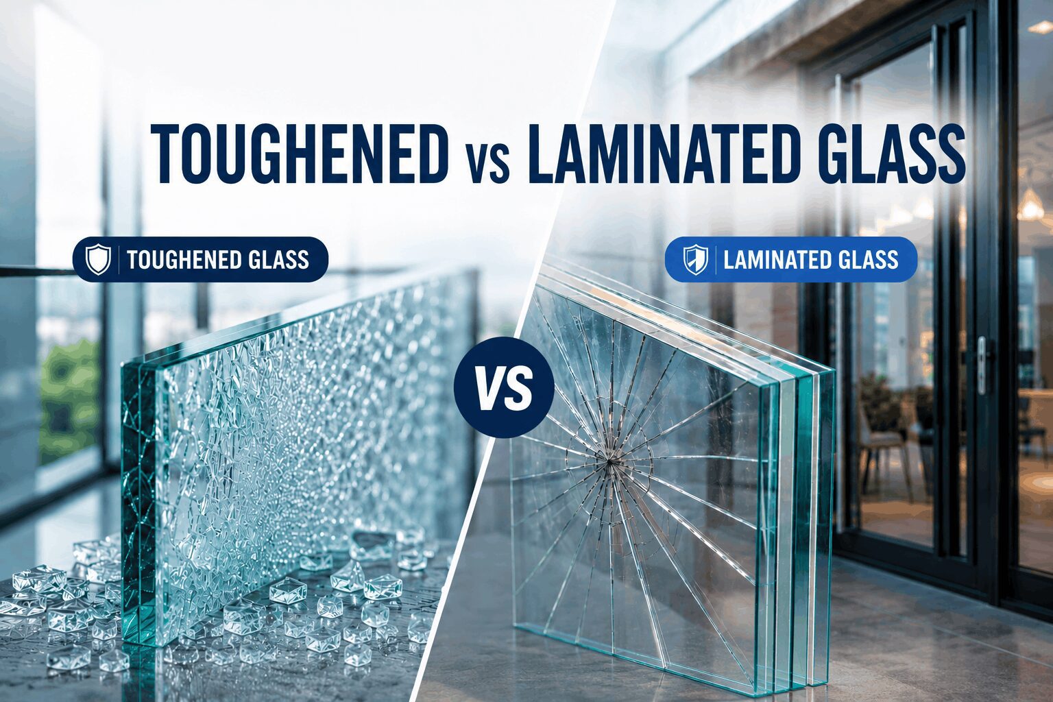 Toughened vs Laminated Glass